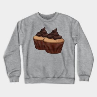 Cupcake cartoon illustration Crewneck Sweatshirt